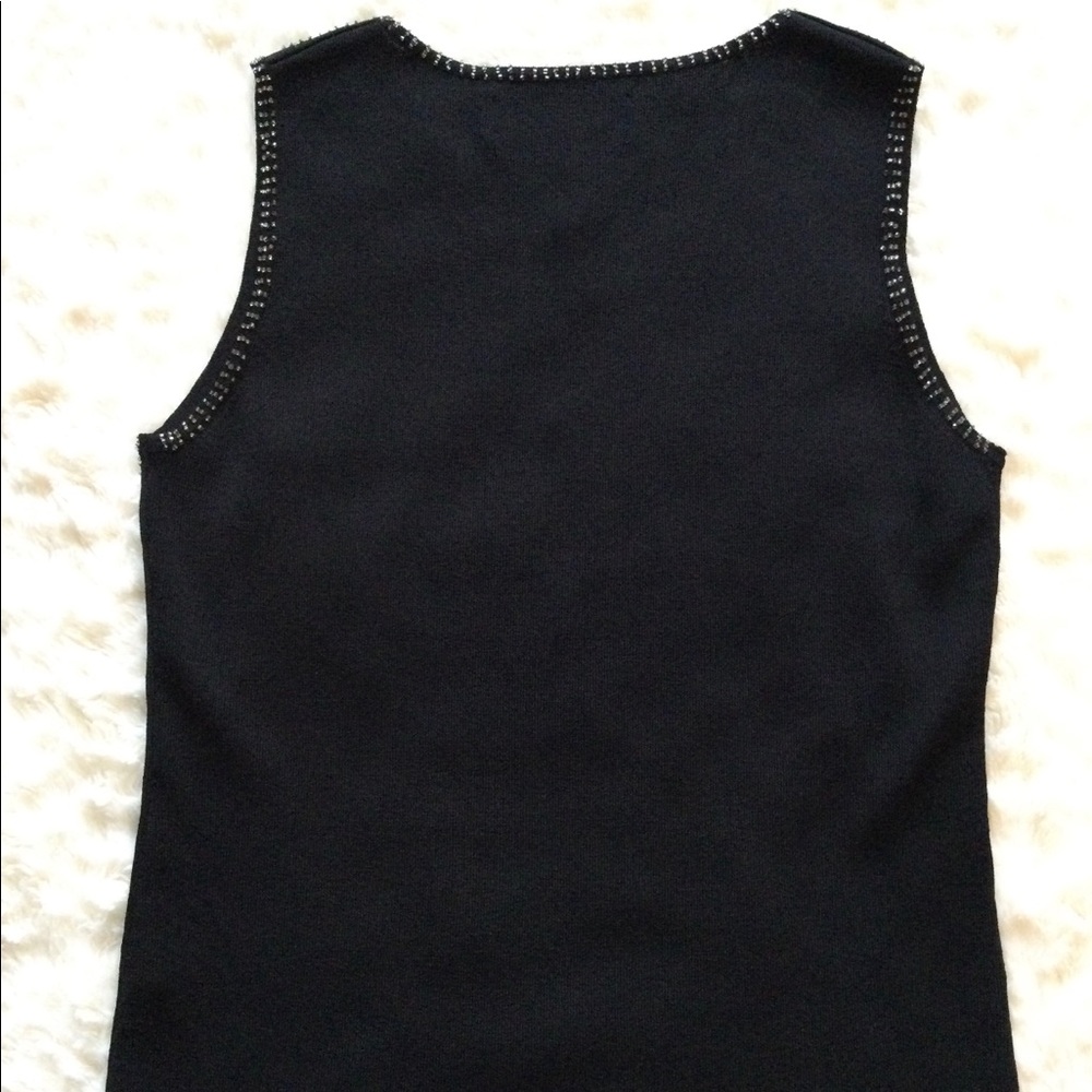 ๐2xHP!๐ VINTAGE | Joseph A. | Exquisite Beaded Sequin Sleeveless Top - Picture 12 of 15